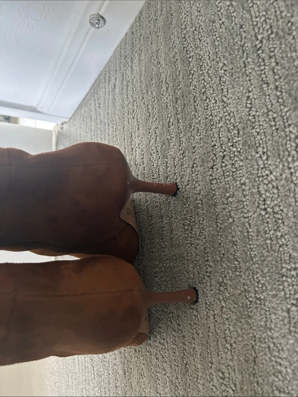 Mix No. 6 Tall Suede Over-the-Knee Boots in Chestnut
